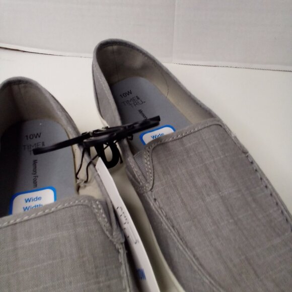 Time And Tru Moc Toe Surf Sneakers Women 10W 10 Wide Slide On Gray - Picture 5 of 14